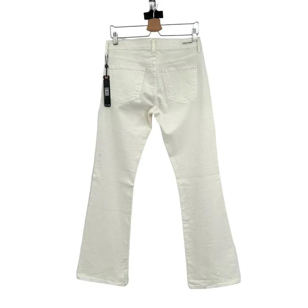 Citizens of Humanity Dita Petite Bootcut Jeans Santorini White Denim Size‎ 31 - Image 6