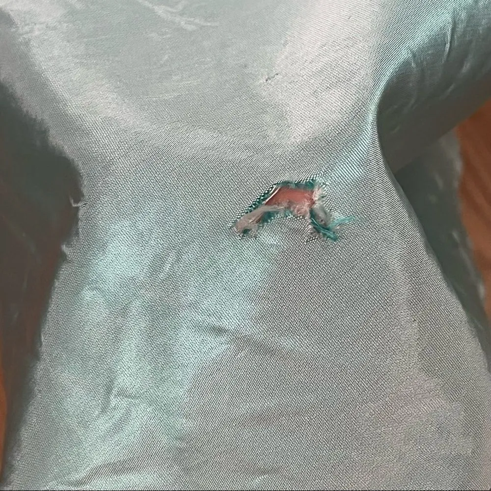 Y2K City Triangles 2 Piece Sequin Halter Tie Prom Formal Dress S Blue Size 6 - Image 8