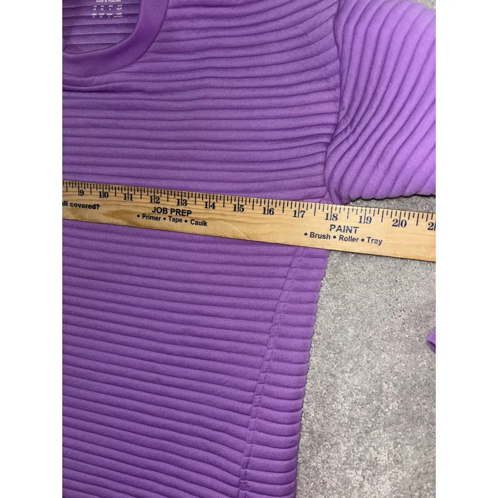 New Balance  purple ribbed pullover sweatshirt running xs running‎ - Image 4