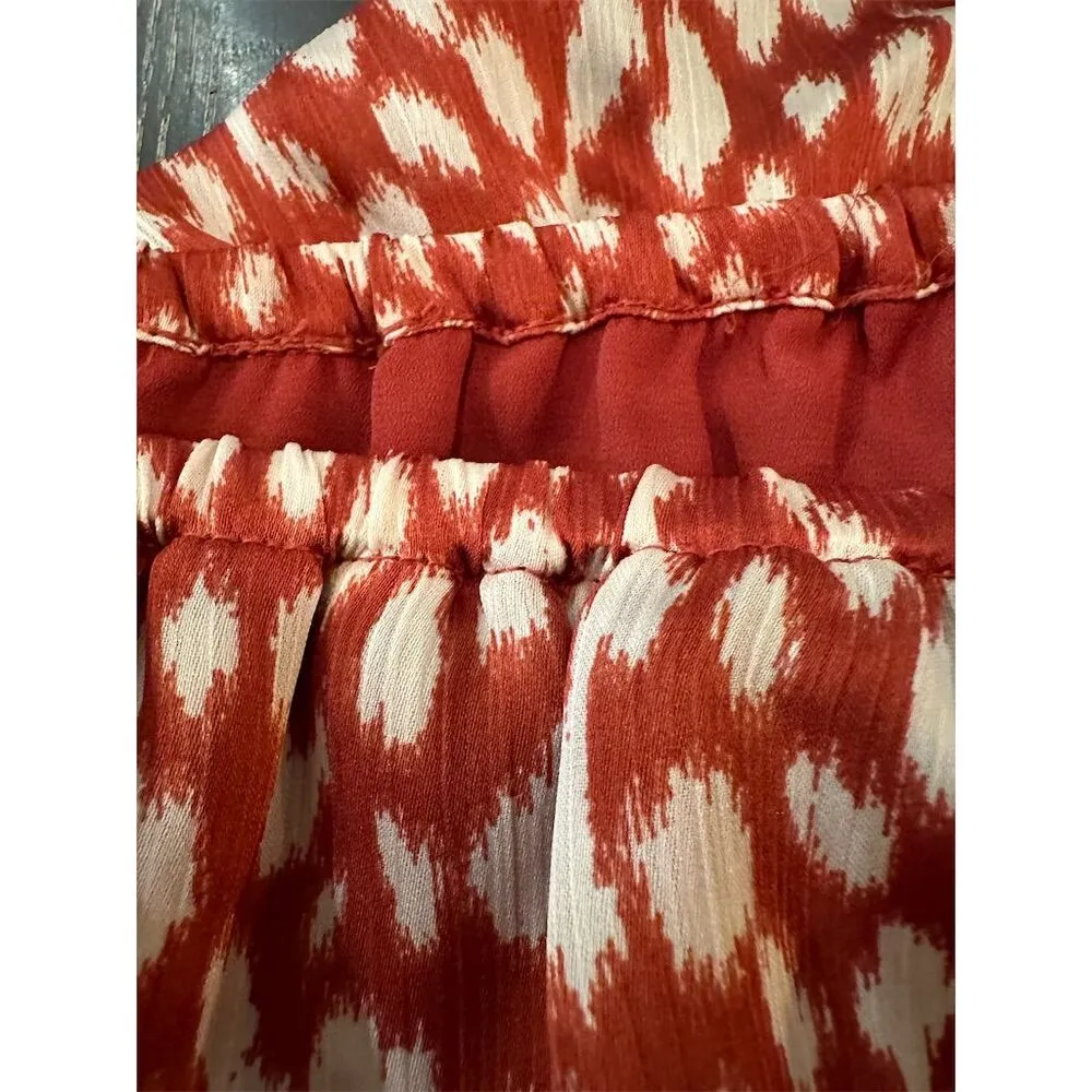 Vince Camuto Women's XL Red Off Shoulder Ruffle Blouse Casual NWOT - Image 9