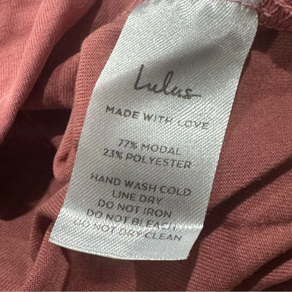 Lulus All-Access Pass Dusty Rose Crop Top Women’s Small - Image 4