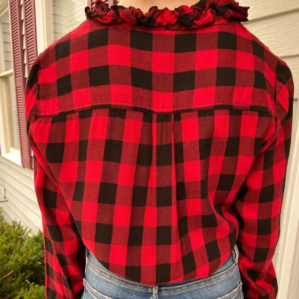 Gap Buffalo Plaid Flannel Button Up - Image 2