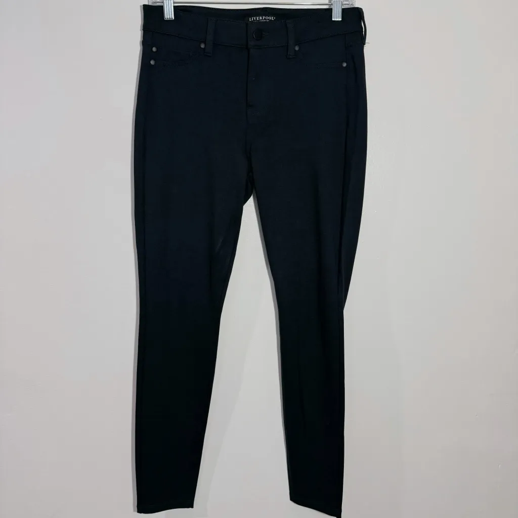 New Stitch Fix Liverpool Madonna Legging Stretch Ponte Pant Dark Night Size 6/28 - Image 3
