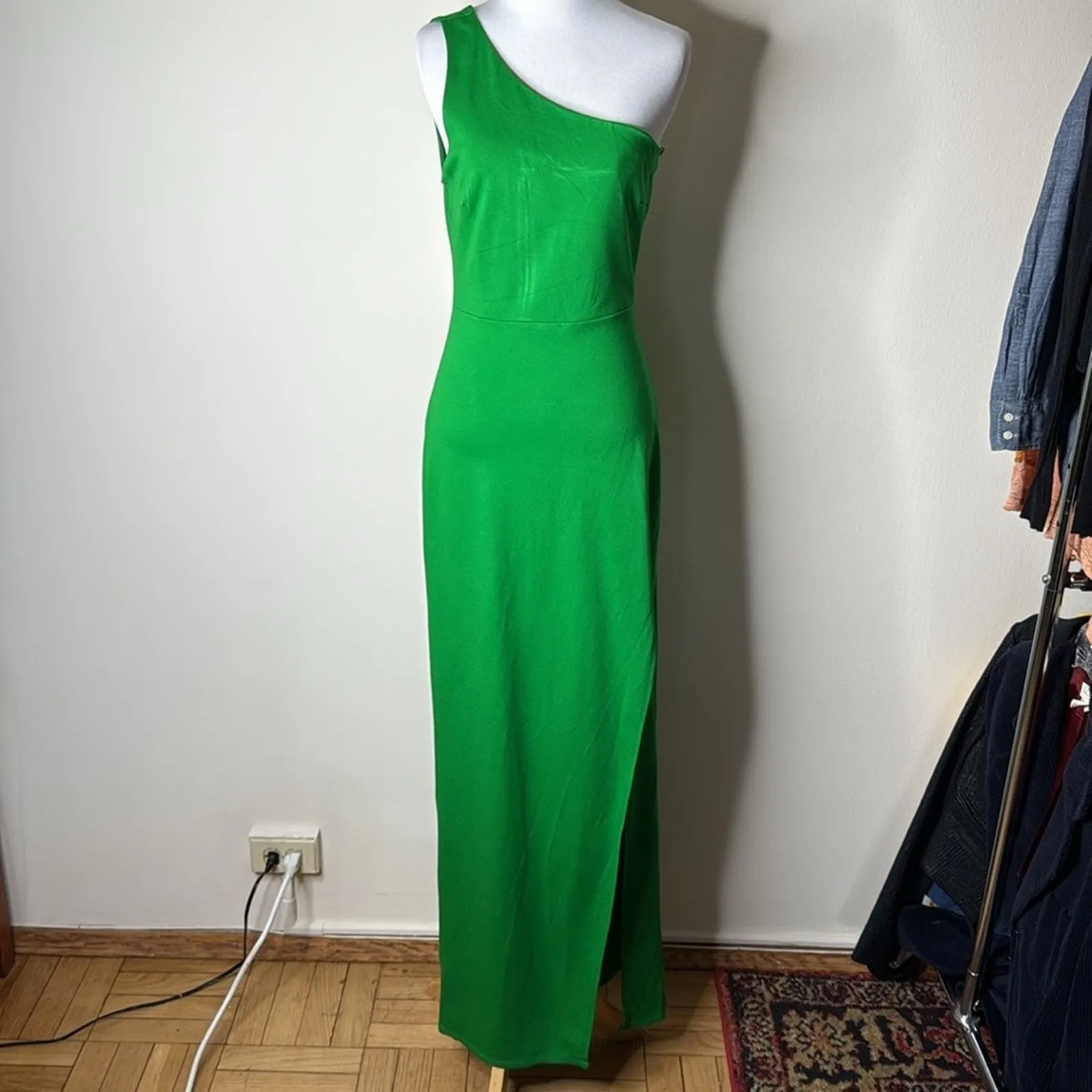 Lulus Green Good Times Only One Shoulder Maxi Dress Size M - $34 - From  Megan