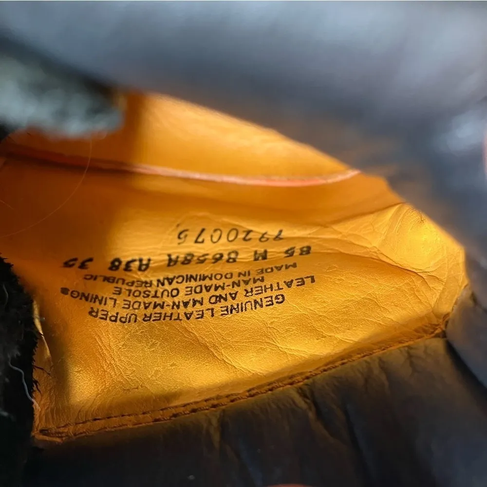 Timberland black leather lace up‎ boots size 8.5 - Image 7