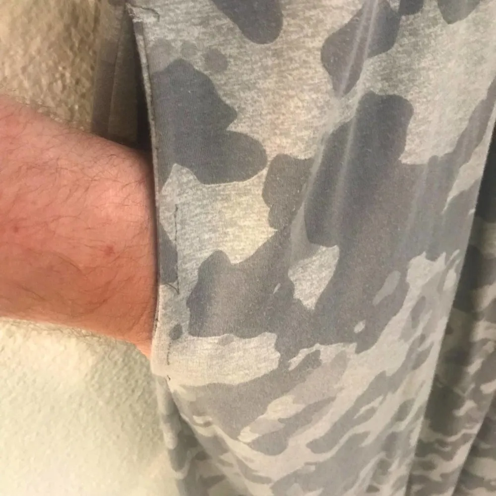 Wayward Fancies  Custom Grey Camo Maxi Dress with Low Back Keyhole Tie 2X - Image 5