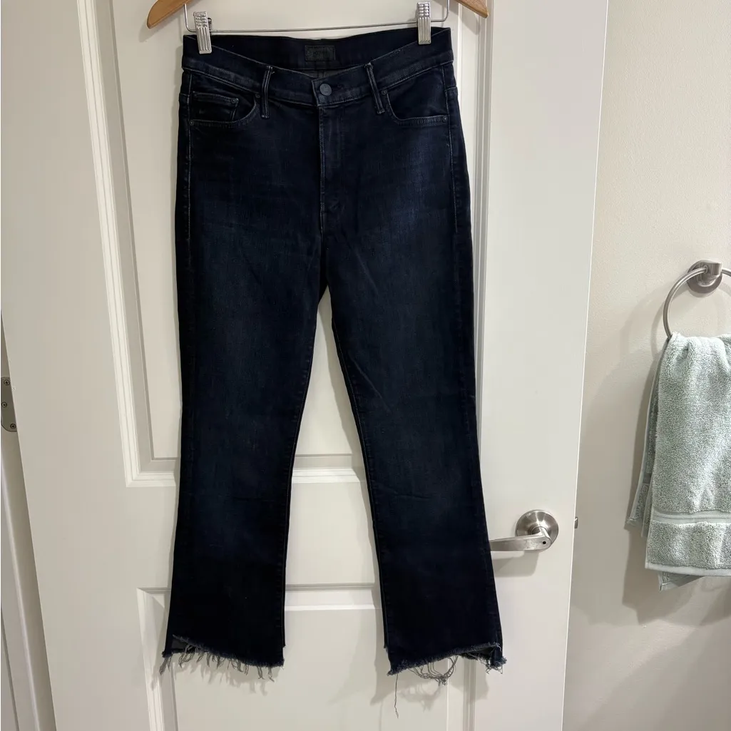 Mother Insider Crop two step fray jeans size 27 Blue - Image 3
