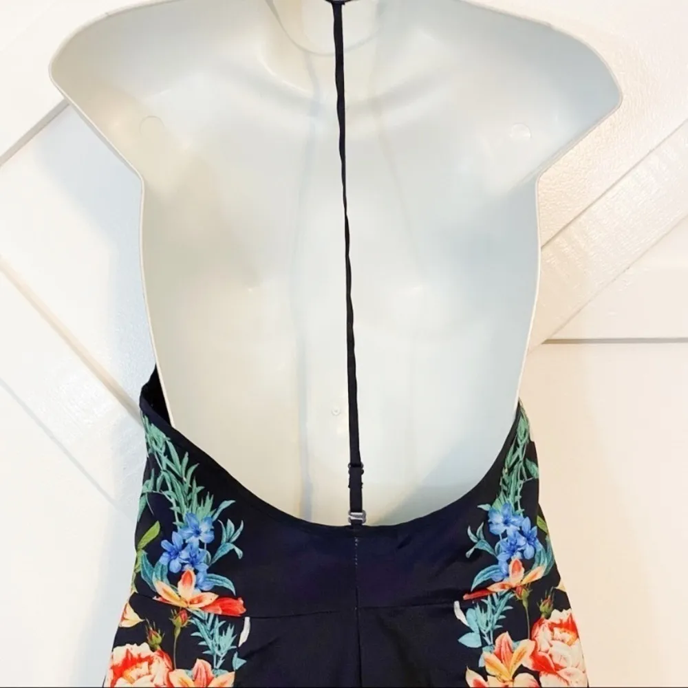 Keepsake Botanical Navy Floral Playsuit Romper Sz Small - Image 12