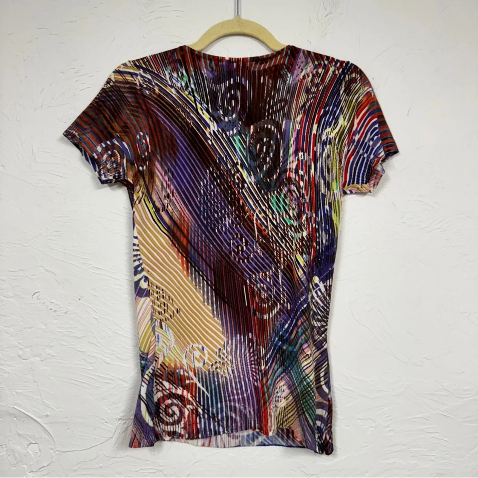 Alberto Makali Colorful Rhinestone Studded Y2K Blouse Women S McBling Maximalist - Image 8