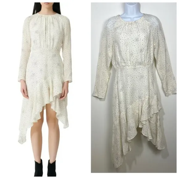 Maje Reto Asymmetrical Long Sleeved Dress Size 38 FR / 6 US Small - Image 2