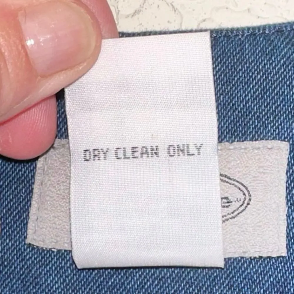 Stonebridge Floral Patchwork & Denim Front Zip Vest Blue Size undefined - Image 6