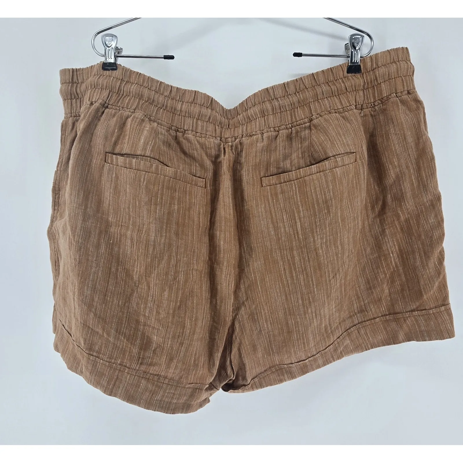 Athleta Women's Plus Size 22 Cabo Linen 4" Short Organic Gauze Drawstring Beach - Image 2