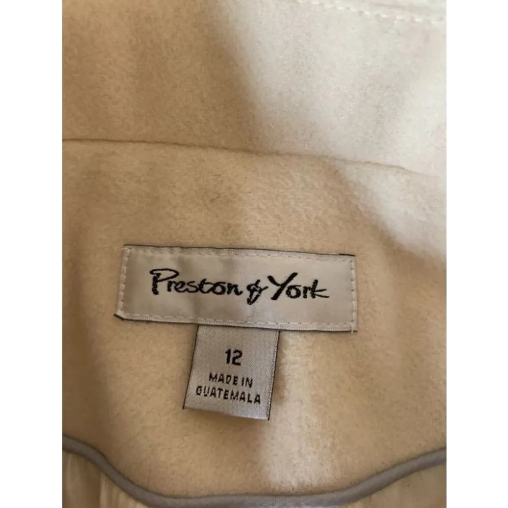 Preston & York wool blend peacoat double breasted size 12 Black - Image 2