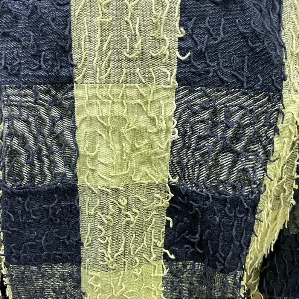 Life Style Vintage Unique Patterned Textured Green & Black Jacket size small - Image 7