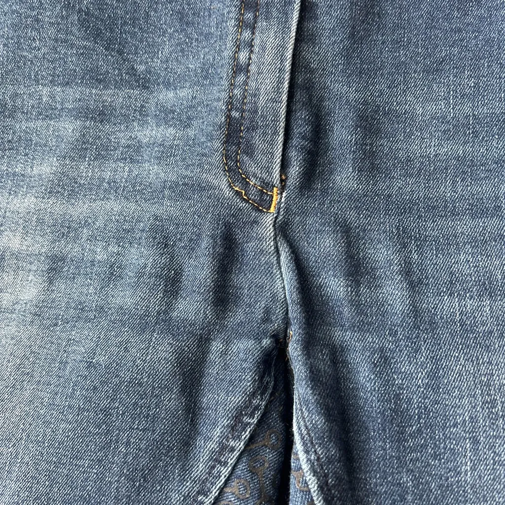 Horze Kaia high waist full seat breeches equestrian riding jeans Size 30 Blue - Image 11