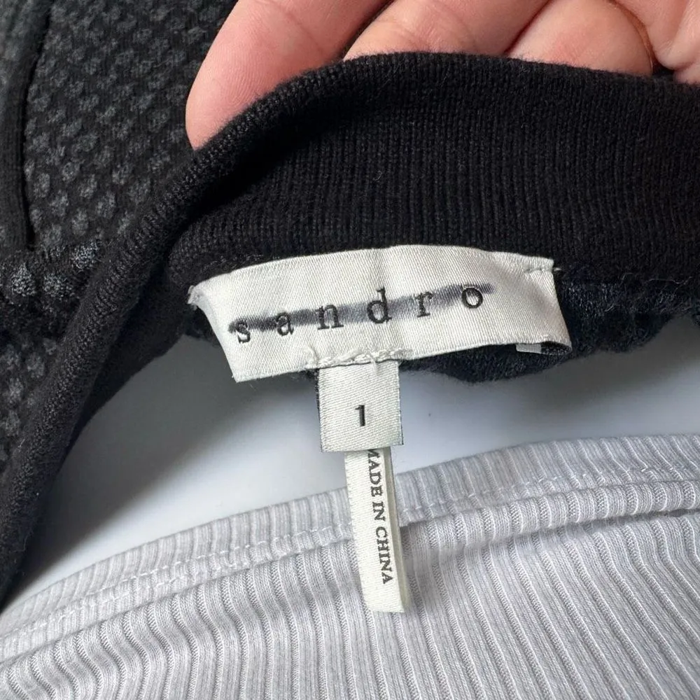 Sandro Paris Jacquard Ruffle Textured Skirt Size 1 - Image 6