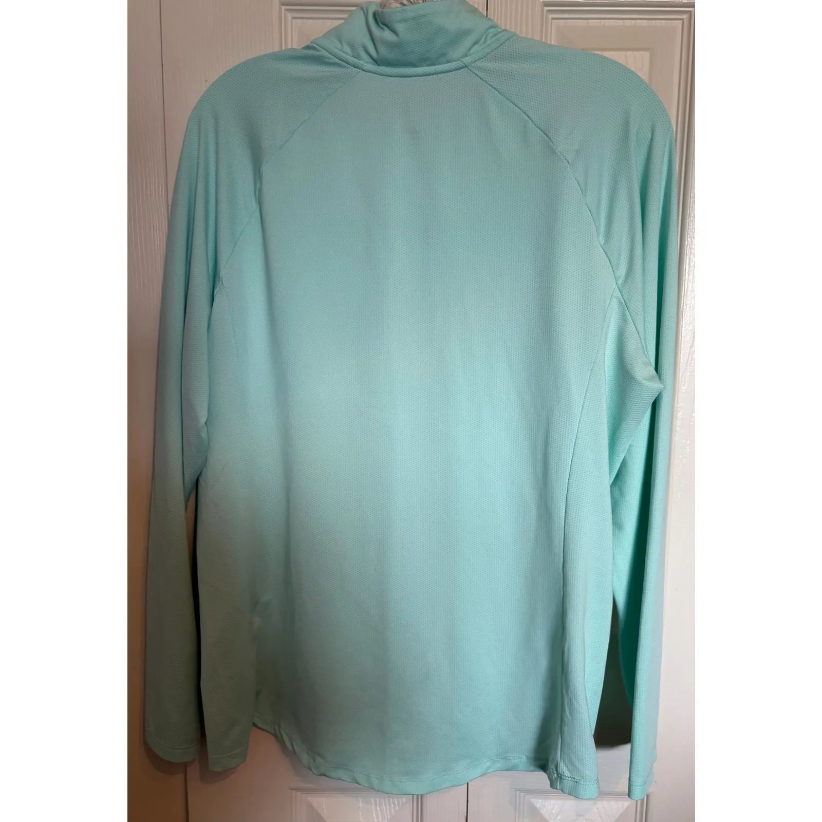 Adidas pullover light blue 1/4 zip light blue size XL Womens - Image 3