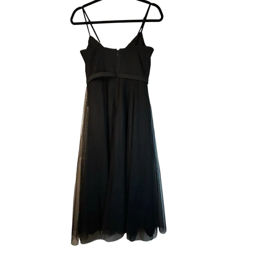 NWT - Little Mistress Petite Black Floral Dress - US Size 2 - Image 4