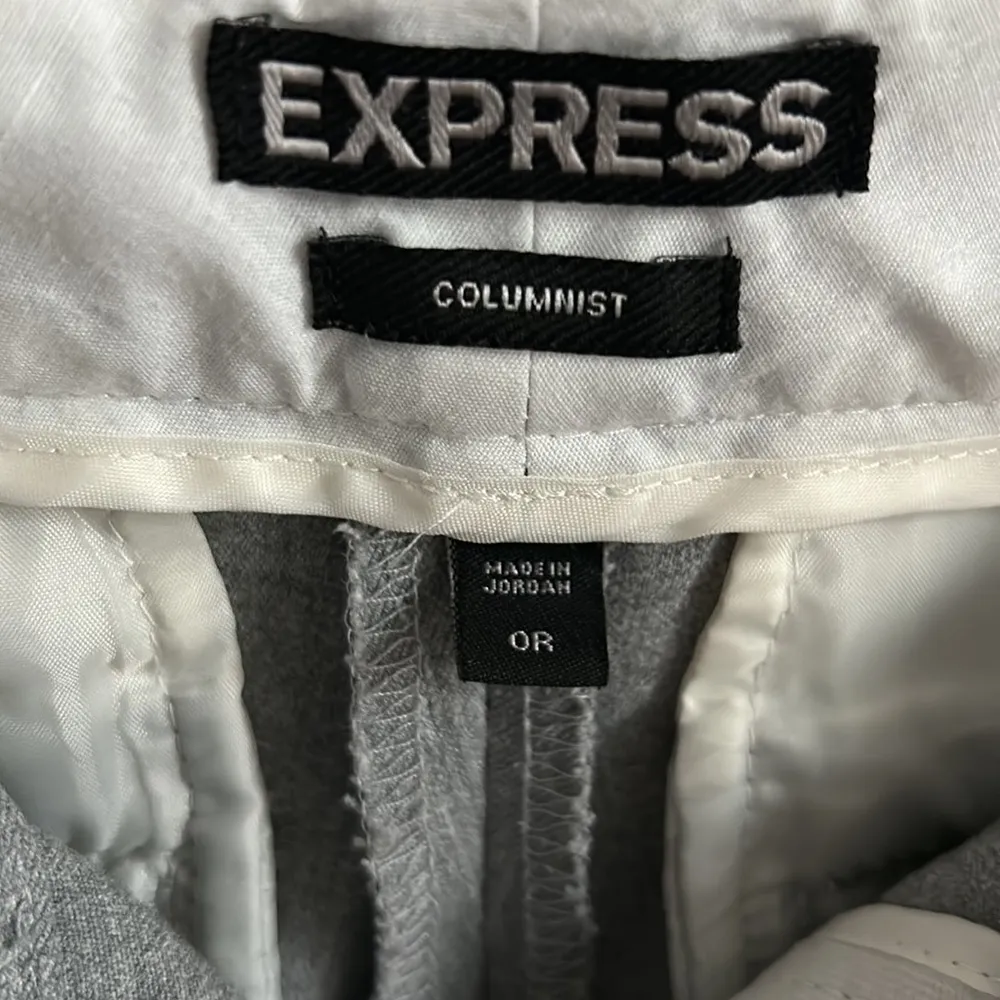 Express Women’s Light Gray Columnist Slim Fit Career Dress Trouser Slacks - Image 4