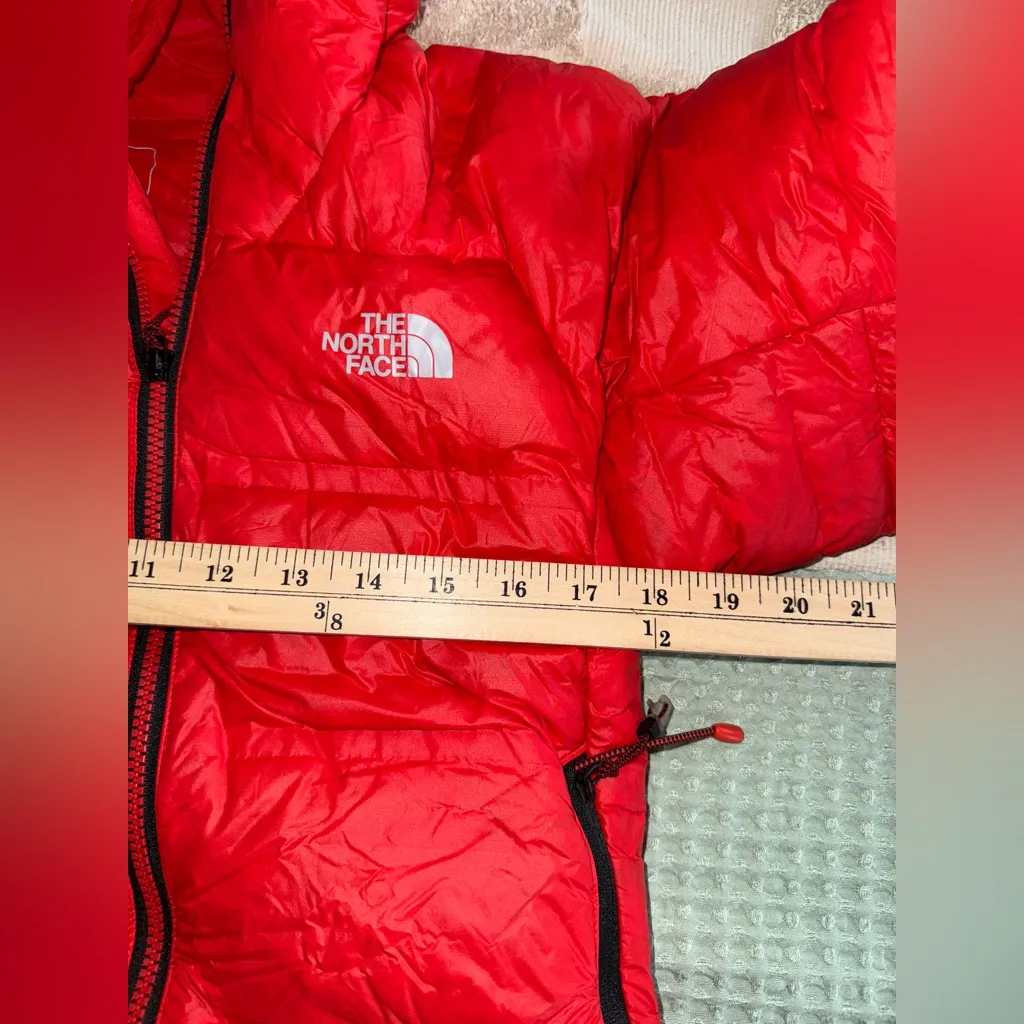 North Face Women Summit L6 800 Down Belay Parka XS Red - Image 5