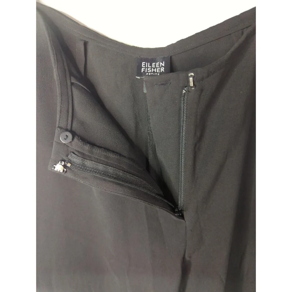 Eileen Fisher Black Trouser Pants Seamless Office Career Corpcore Women Petite S - Image 4