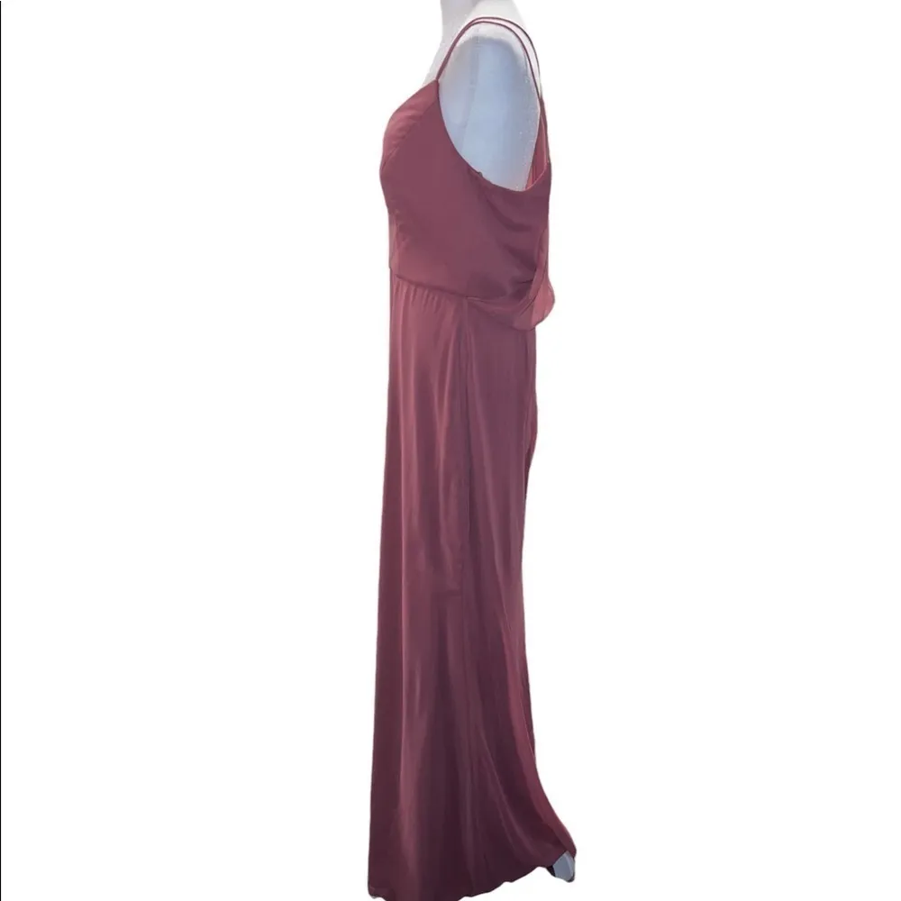 After Six Style 1527 Draped Blouson Back Chiffon Maxi Dress Size 12 NWT - Image 6