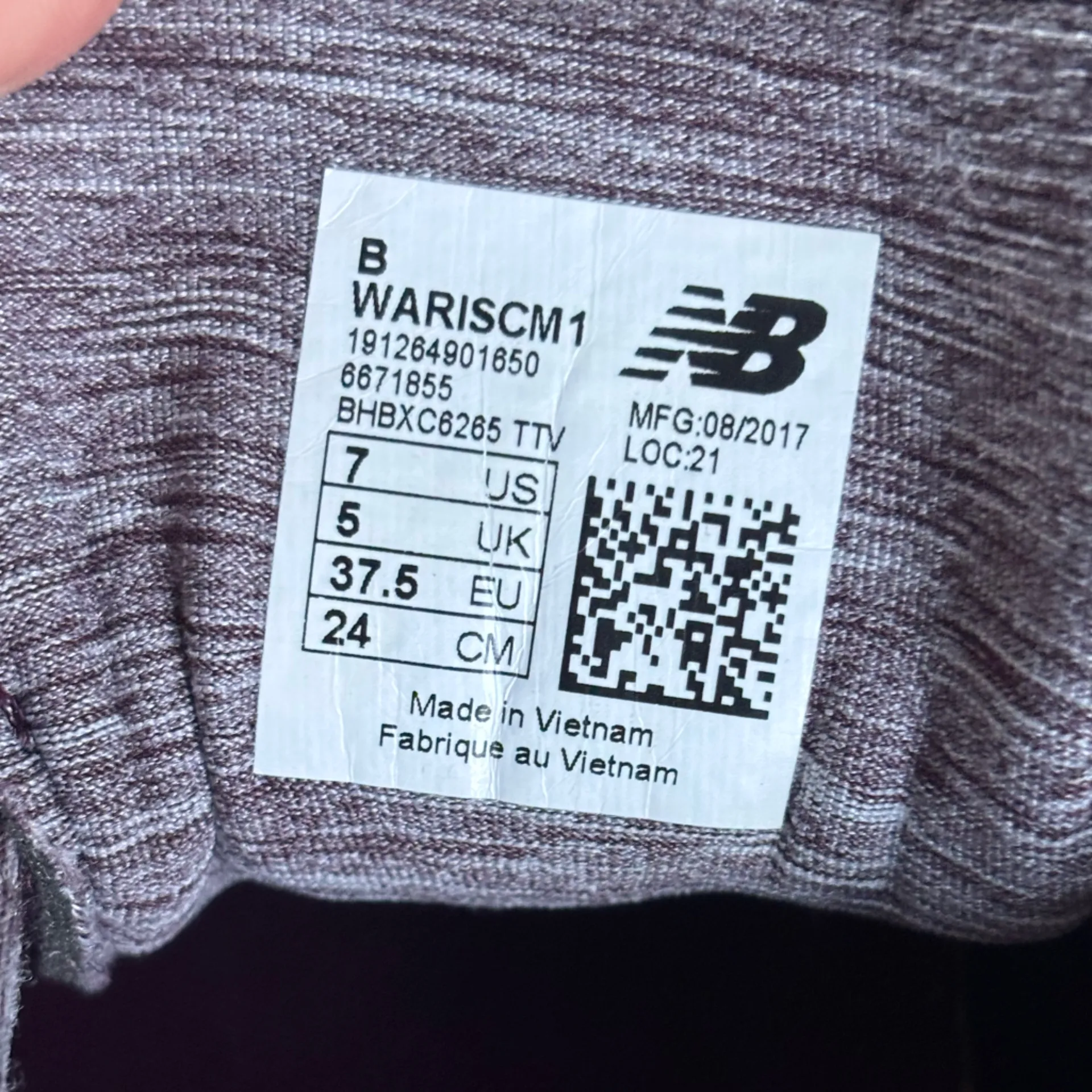 New Balance Arishi Fresh Foam WARISCM 1 Women's Purple Shoes Size 7US - Image 6