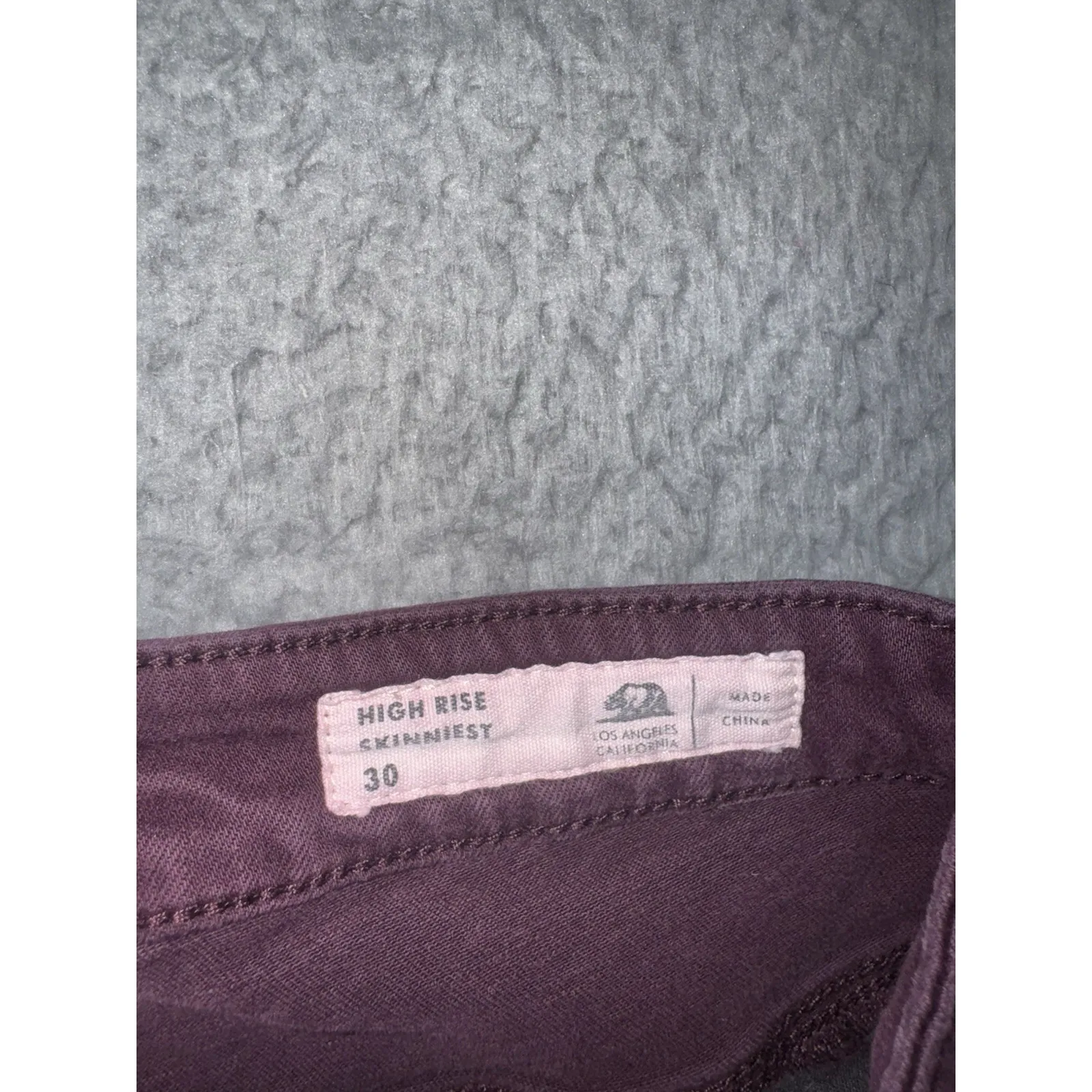 Bullhead‎ Denim Co High Rise Skinnies Burgundy Women 30 Red - Image 7