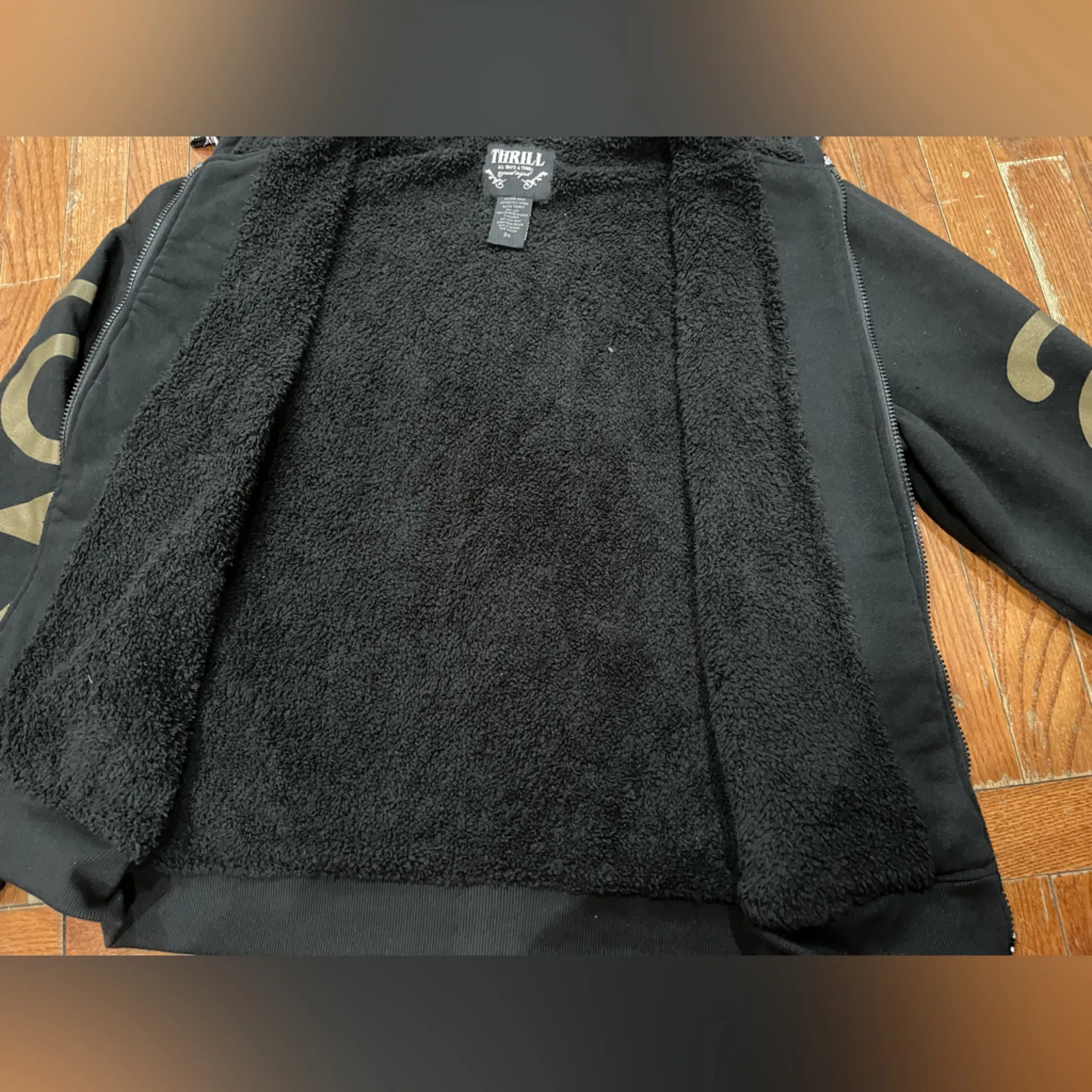 Thrill Midnight Black Cozy Fabric Size 3X - Image 8