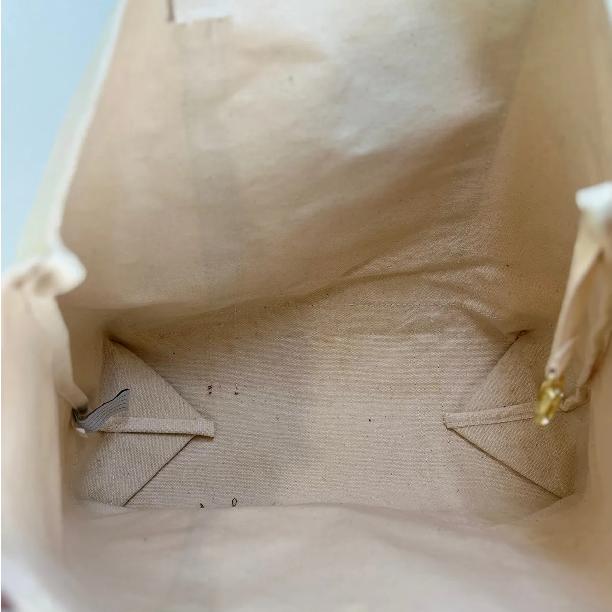 L.L. Bean Boat Tote Canvas Burgundy Trim - Image 7