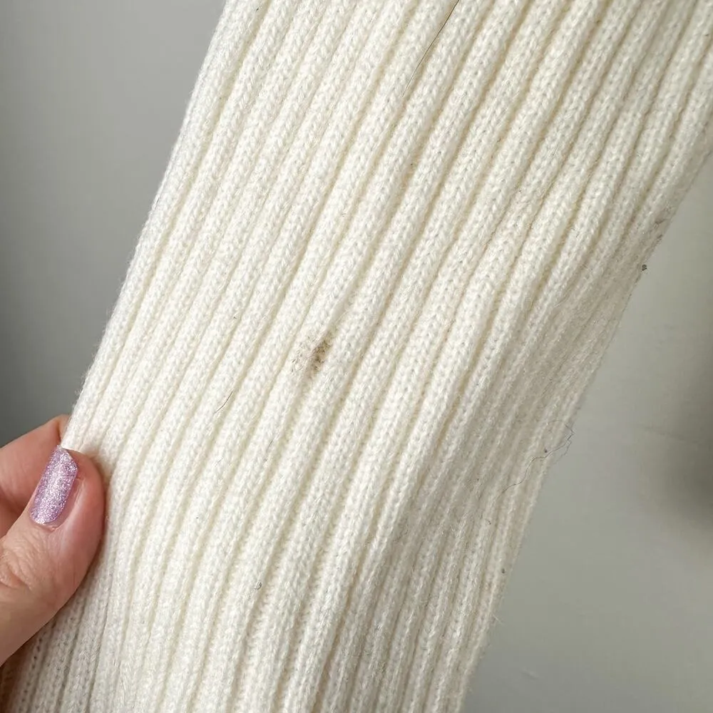 JJ basics Y2K Sweater Quilted Jacket White - Image 5