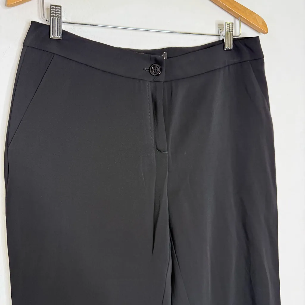 Love Moschino Women's Classic Black Pants Back Pocket Heart Detail Size 8 - Image 5