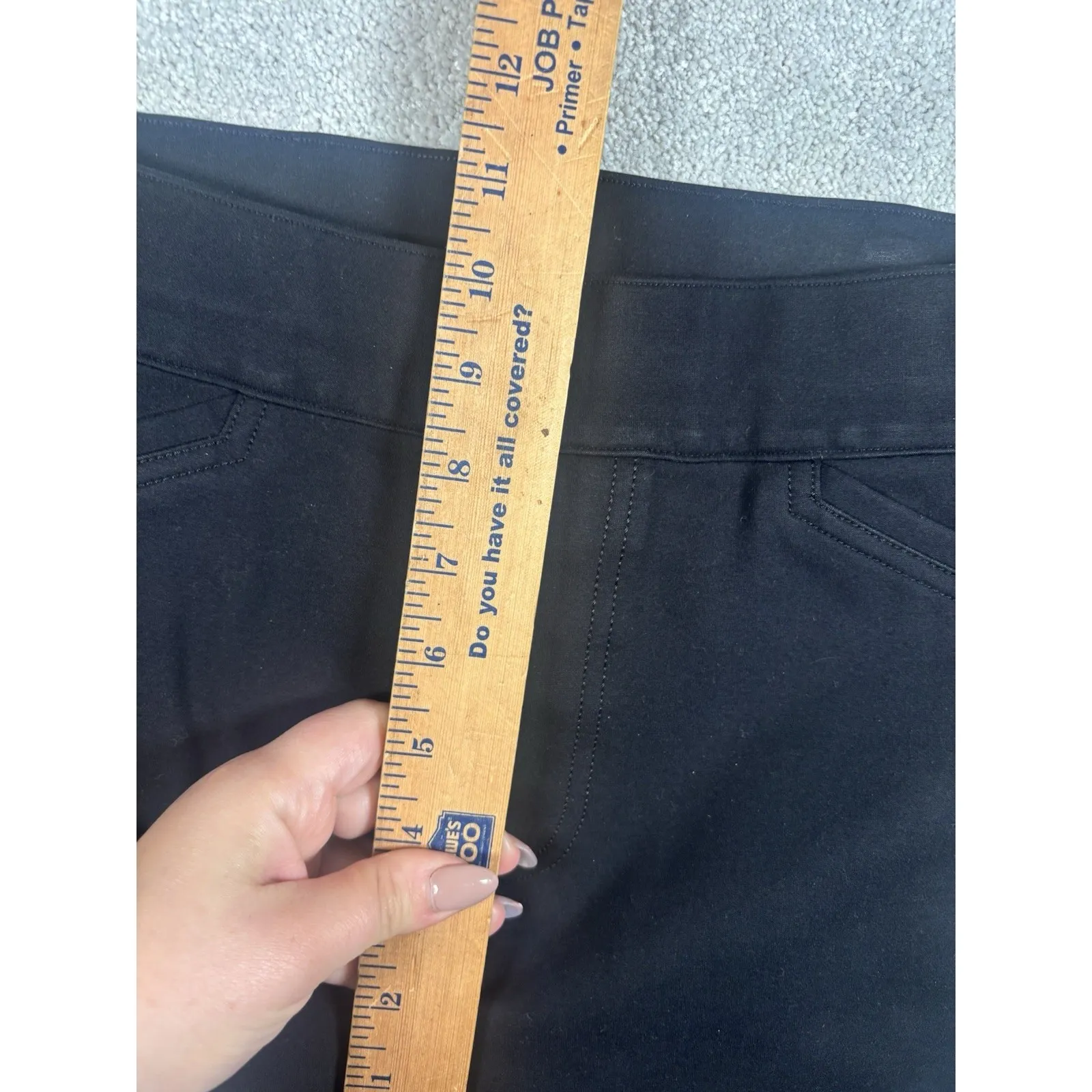 Spanx Black Dress Pants‎ Pull On Stretch Back Slit #20251R Soft Small - Image 8
