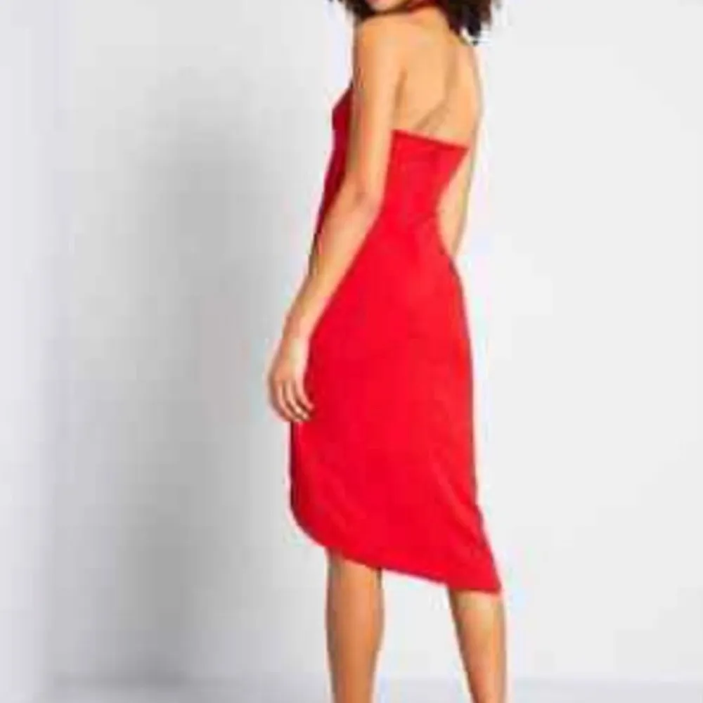 Modcloth Orange Halter Midi Dress - Size 4x - Image 2