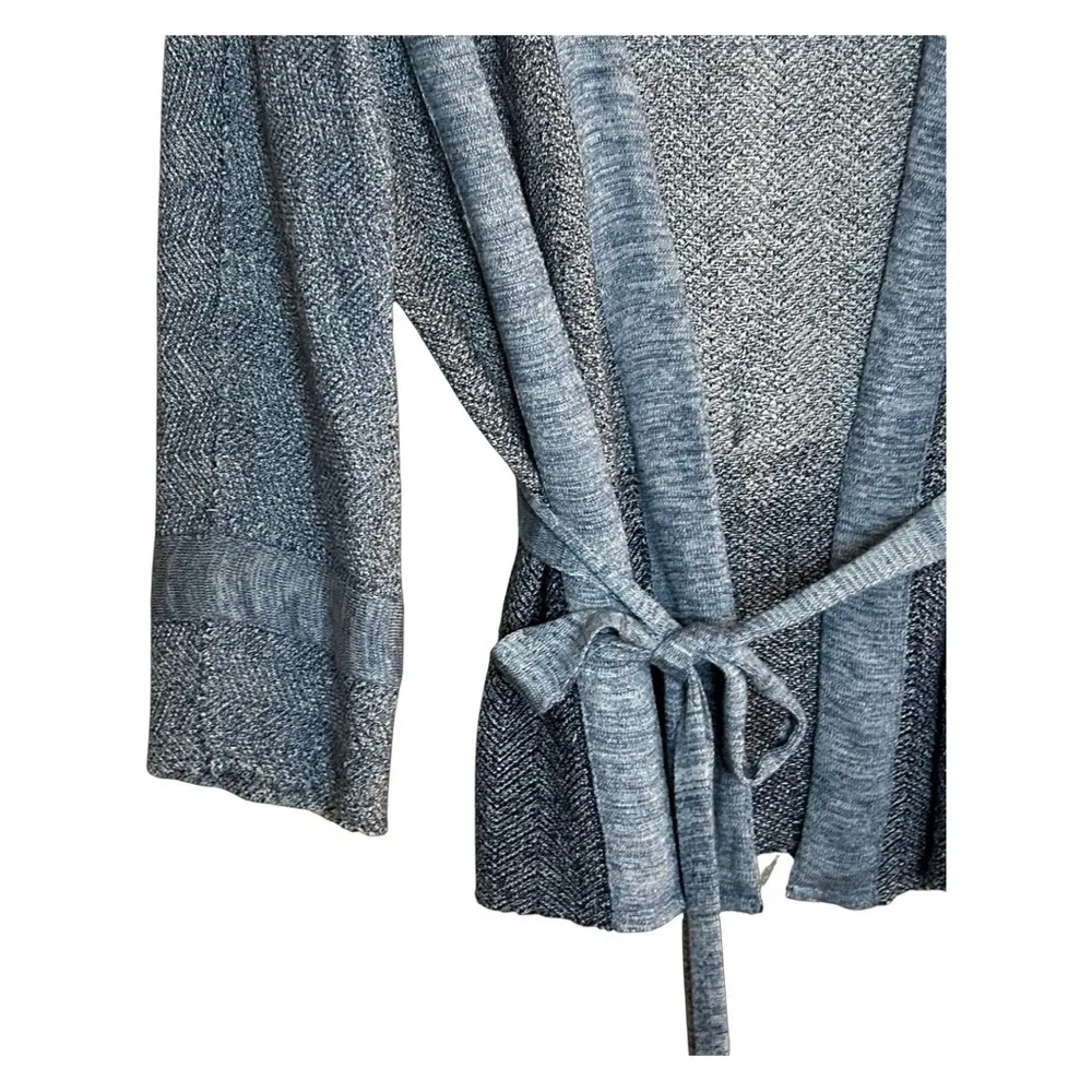 Le Lis‎ Blanc Deux Belted Knit Cardigan Womens Size M Ombre Blue Size M - Image 4