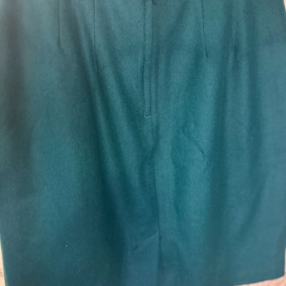 David Benjamin 100% Wool Skirt size 18 Vintage Green - Image 2