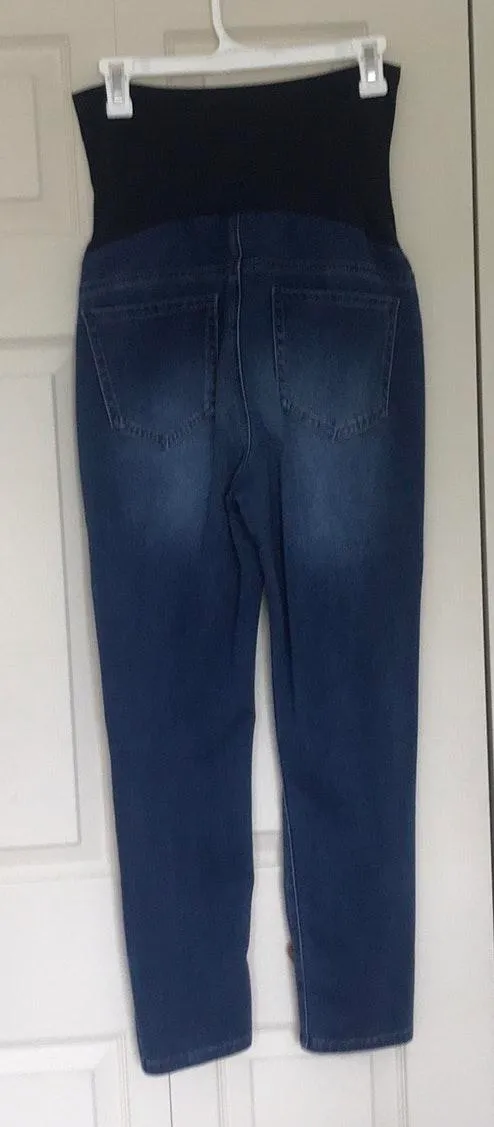 MATERNITY JEANS DARK BLUE SIZE L - Image 5