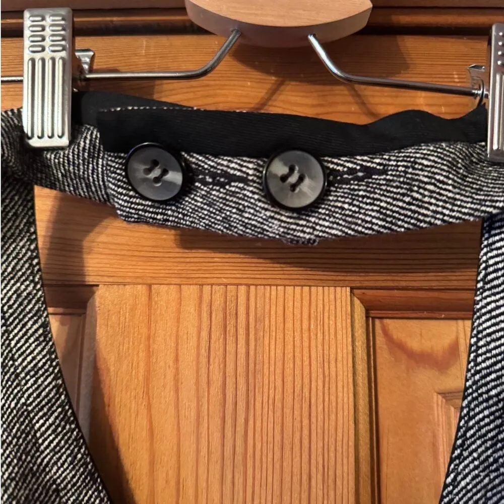 Trina Turk Cotton/Wool/Silk Vest/Top Button neck 2  Classic Sexy 90s Y2K - Image 5