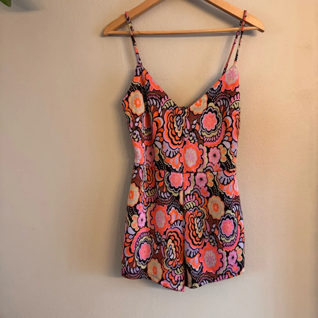 ZARA‎ Psychedelic Retro Romper - Image 2
