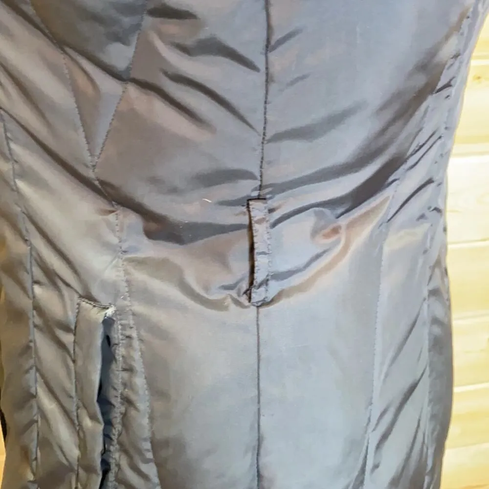 Marc New York Andrew Marc Dark Grey Long Puffer Down Jacket Size Large - Image 7