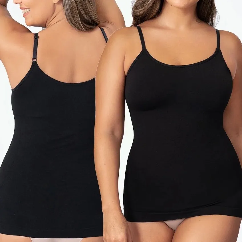 Shapermint Essentials All Day Every Day Scoop Neck Cami Black Size XL - Image 2