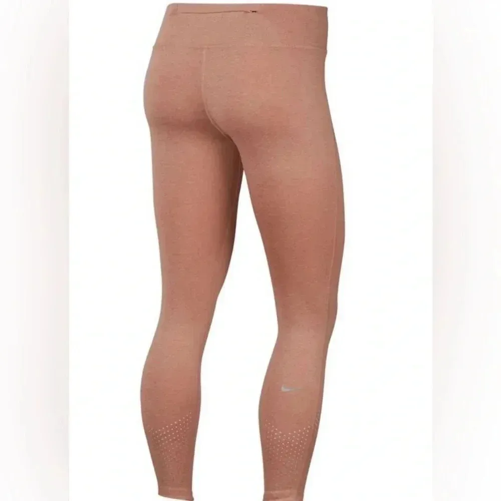Nike Epic Luxe Running Tights Size Large Mauve Pink - Image 2