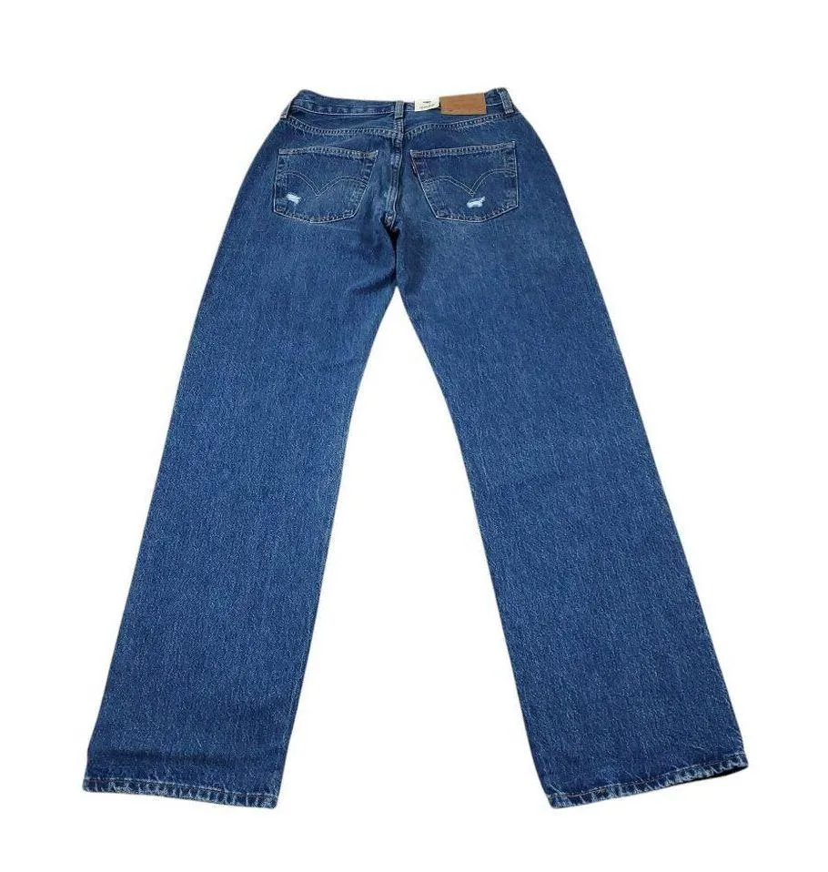 Levi's Premium 501 '90s Straight Baggy Jeans Blue Women's Size 26 x 32 Y2K Loose - Image 3