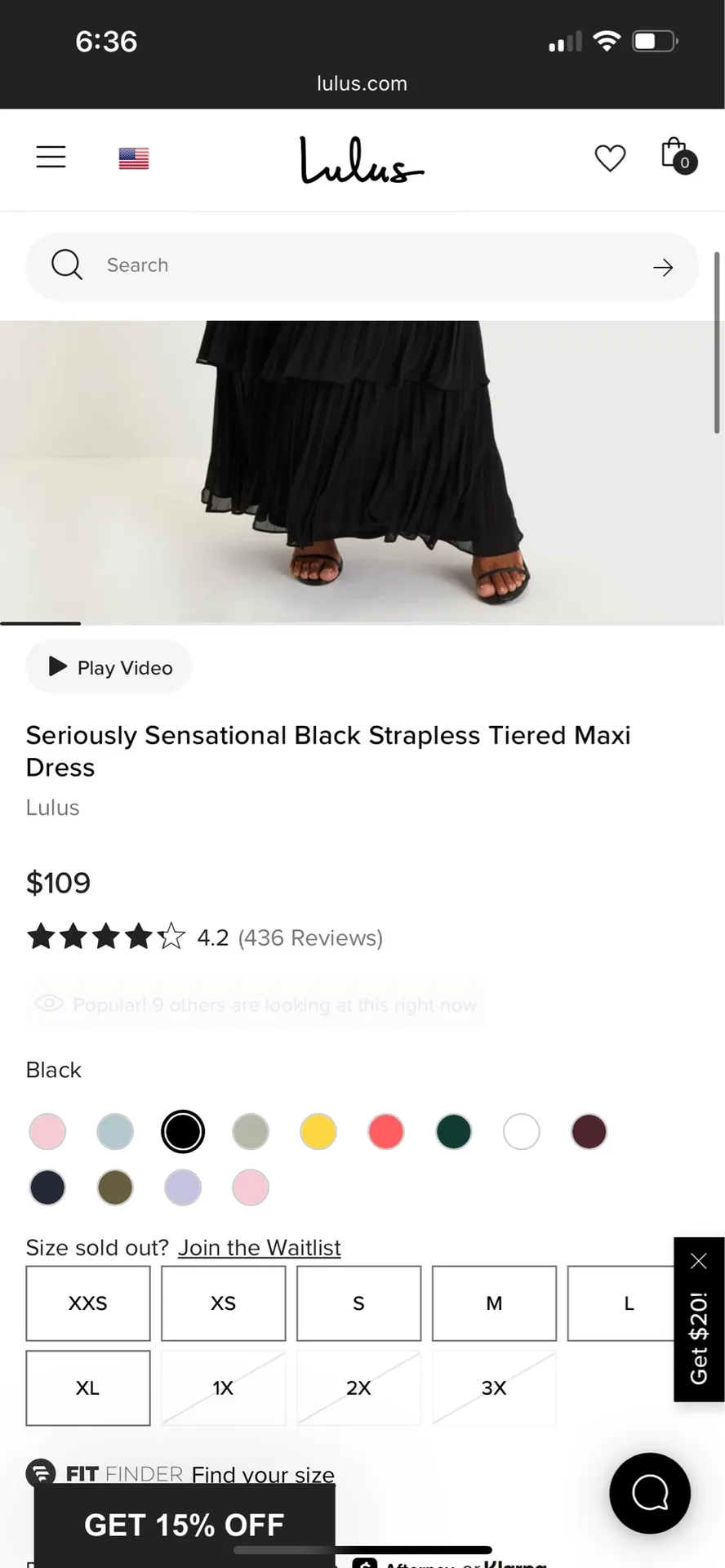 Lulus Dress Black - Image 4