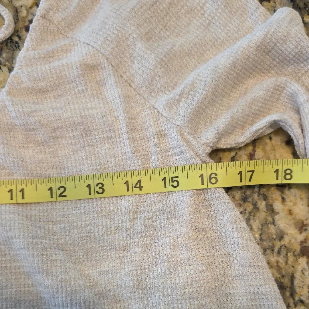 Free People We The Free Top Bondi Thermal Long Sleeve Oatmeal Heather Size XS - Image 11