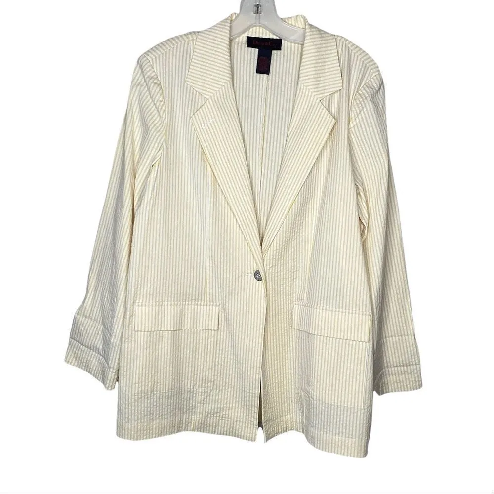 Vintage Denim & Co. 2 Piece Pant Suit‎ Yellow - Image 3