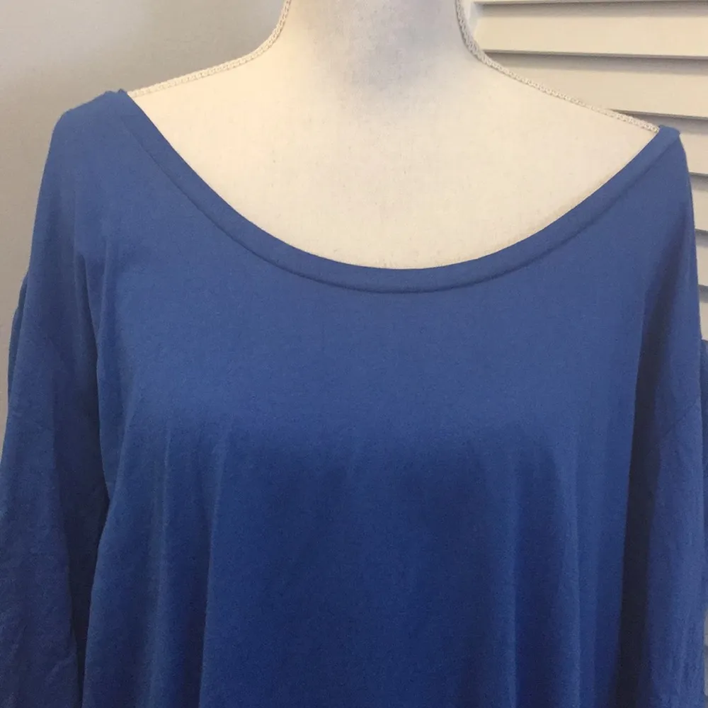 Hi lo dress with drawstring sleeves. Blue Size 18 - Image 6