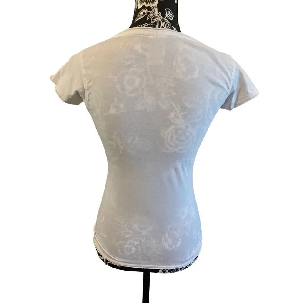 JHK Floral Roma T Shirt Floral Flower Lounge Casual School Pink - Image 2