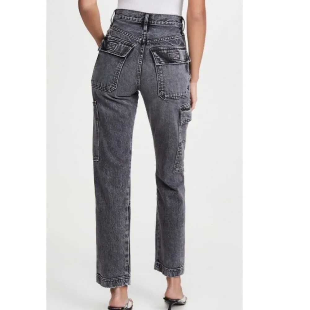 SLVRLAKE Cargo Straight Leg Jeans NEW NWT 30 Gray - Image 3