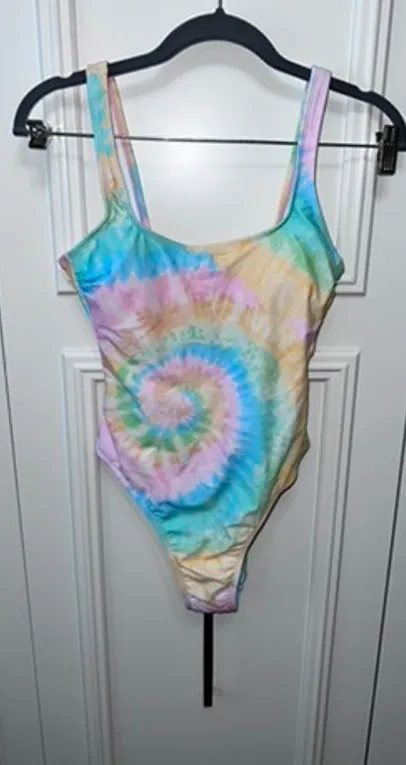 NWT Stoney Clover Lane Women's Tie-Dye One Piece Swimsuit Size Small Multicolor - Image 1